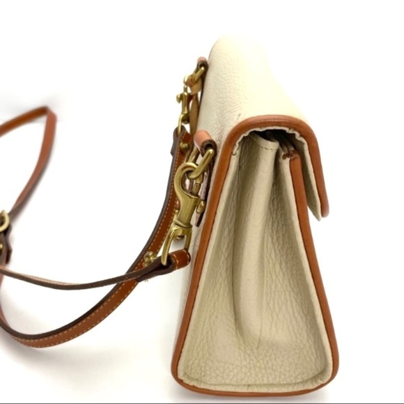 DOONEY & Bourke Vintage Leather Mini Crossbody Bag in Vanilla Cream White - Picture 6 of 13
